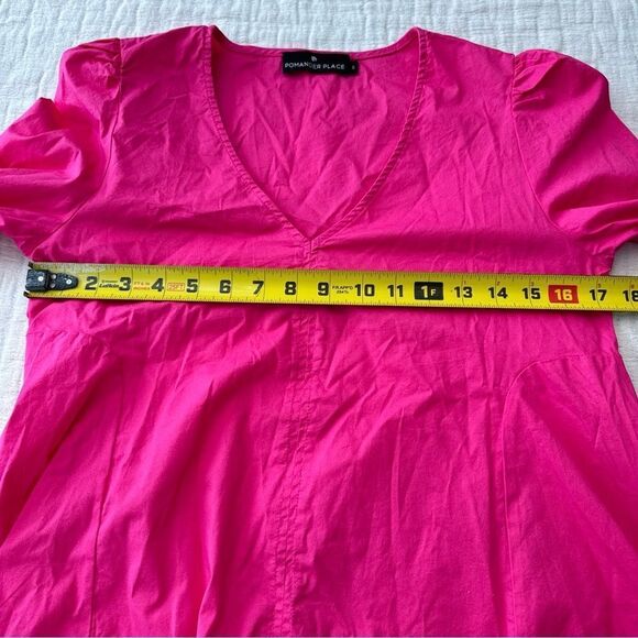 Tuckernuck Pomander Place Easton Poplin Long Sleeve Blouse Pink Small Preppy - Picture 8 of 9